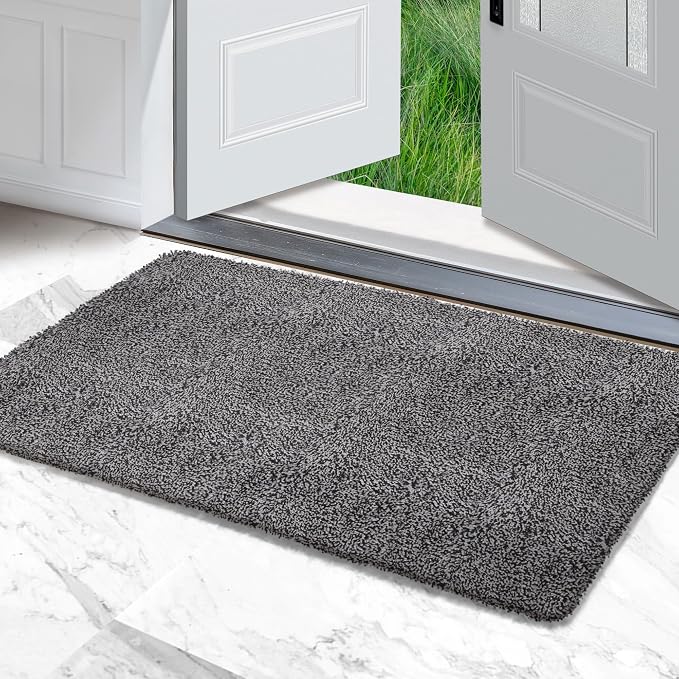 Premium Microfiber Indoor Door Mat – 32"x48" Washable Entry Mat, Waterproof by RugMast