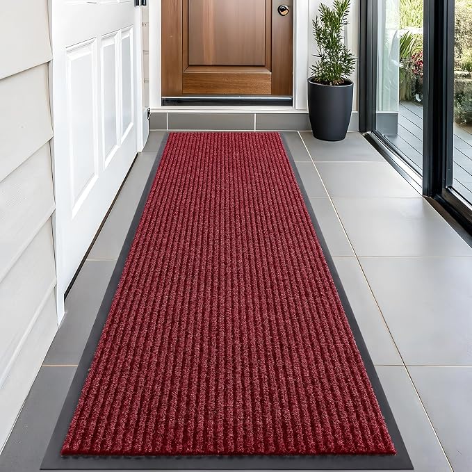 OLANLY Front Door Mat Indoor Outdoor Entrance, Waterproof Heavy Duty Doormat by OLANLY