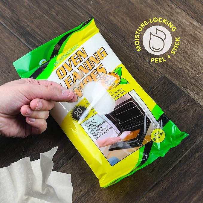 Cadie Degreasing Oven Cleaning Wipes 20 Wipes - Image 4
