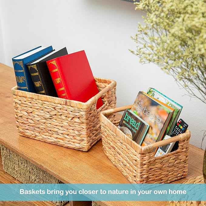 Natural Water Hyacinth storage basket - Image 6