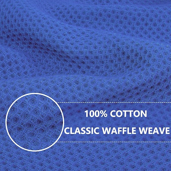 Homaxy 100% Cotton Waffle Weave Kitchen Dish Towels, Ultra Soft Absorbent Quick - Image 2