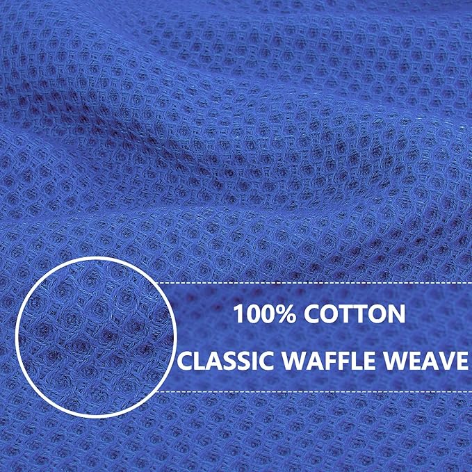 Homaxy 100% Cotton Waffle Weave Kitchen Dish Towels, Ultra Soft Absorbent Quick - Image 2