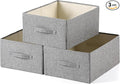 Linen Folding Storage Bins, 3 Pack Large Storage Baskets, Clothing Storage Bins by Unknown