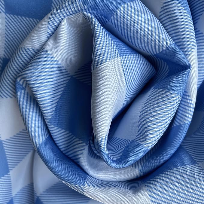 Classic Gingham Plaid Tablecloth Fabric - Image 7