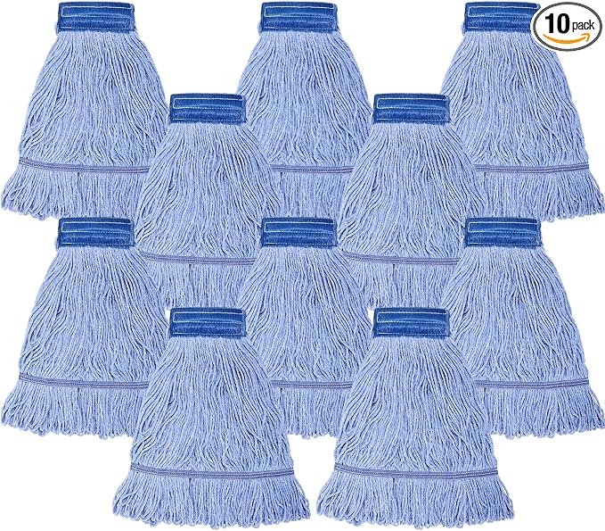 Gejoy 10 Pack 24oz Mop Head Replacement Commercial Cleaning Mop Head Wet String by Gejoy