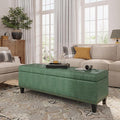 Storage Ottoman Bench, 51-Inch Large Storage Bench by FiveWillowise