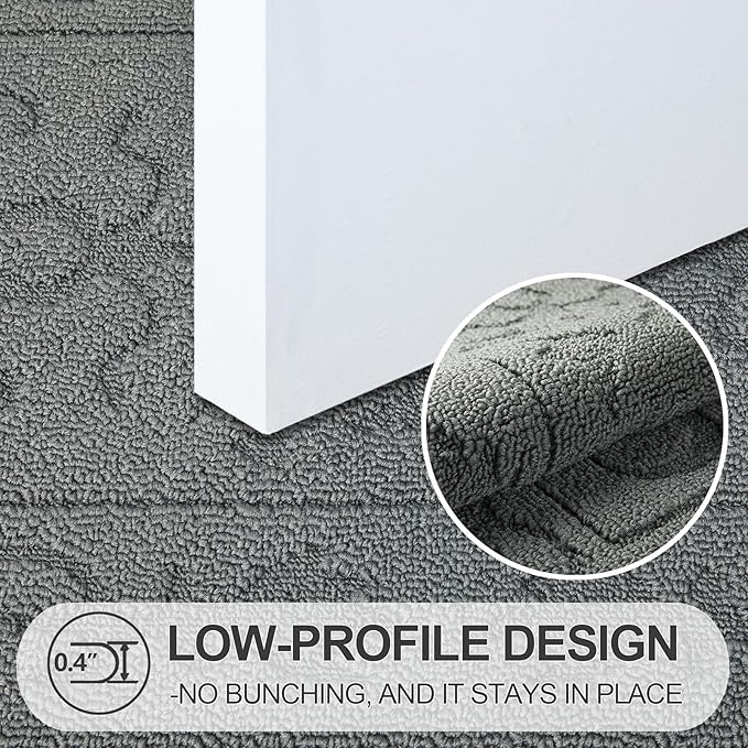 FONEYI Indoor Door Mat 32" x 48", Dirt Trapper Door Mats Non-Slip Entryway Rugs - Image 3
