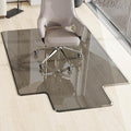 Beveled Edge Irregular Office Chair Mat by MESAILUP