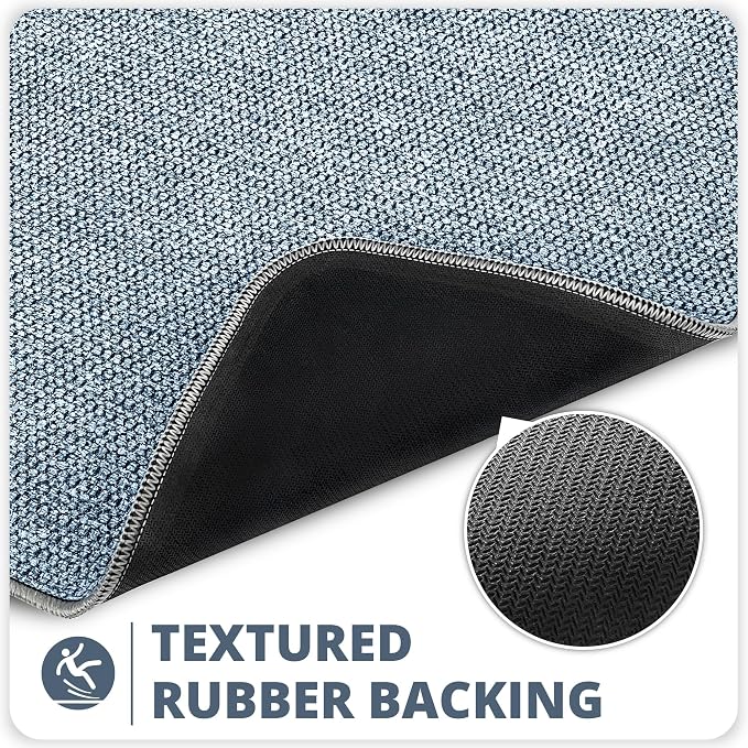 Bath Mat, Ultra Thin Bathroom Rugs, Rubber Bath Mats - Image 4