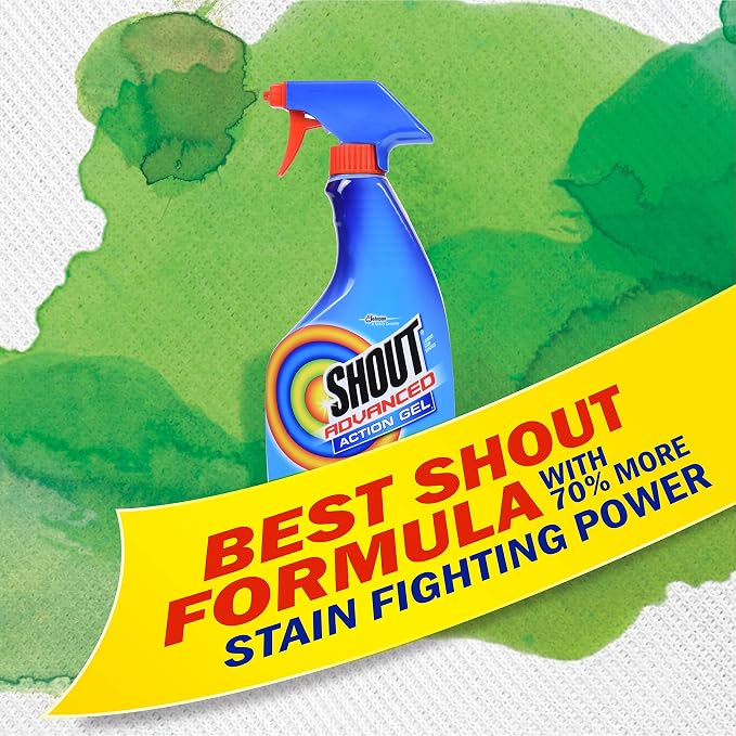 Shout Advanced Spray and Wash Laundry Stain Remover Gel, Best Shout Formula - Image 4