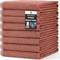 Homaxy Premium Kitchen Towels, Large Cotton Kitchen Hand Towels, Flat and Terry by Homaxy