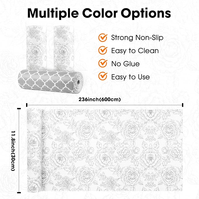 Drawer and Shelf Liners for Kitchen Cabinets Non-Adhesive Cabinet Liners Strong - Image 6
