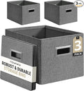 DECOMOMO Storage Bins for Shelves Robust Fabric Closet Bins for Shelves Toy by DECOMOMO