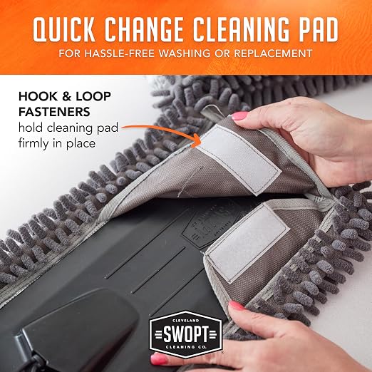 SWOPT 24” Microfiber Dust Mop Refill – Microfiber Cleaning Pads - Image 7