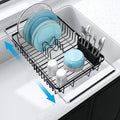 JASIWAY in Sink Dish Drying Rack, Expandable Stainless Steel Dish Drainers by JASIWAY