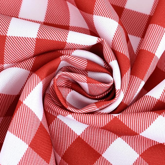 Waterproof Checkered Tablecloth Fabric - Image 4