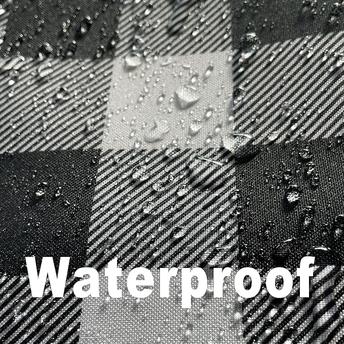 Waterproof Checkered Tablecloth Runner Fabric - Image 2