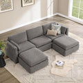 CHITA Oversized Modular Cloud Sectional Fabric Sofa Set, FSC Certified U Shaped by CHITALIVING