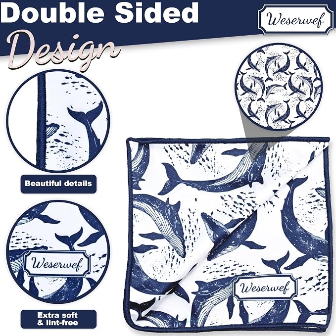 WESERWEF Design Microfiber Glasses Cleaning Cloth – Premium Cleaning Cloth - Image 3