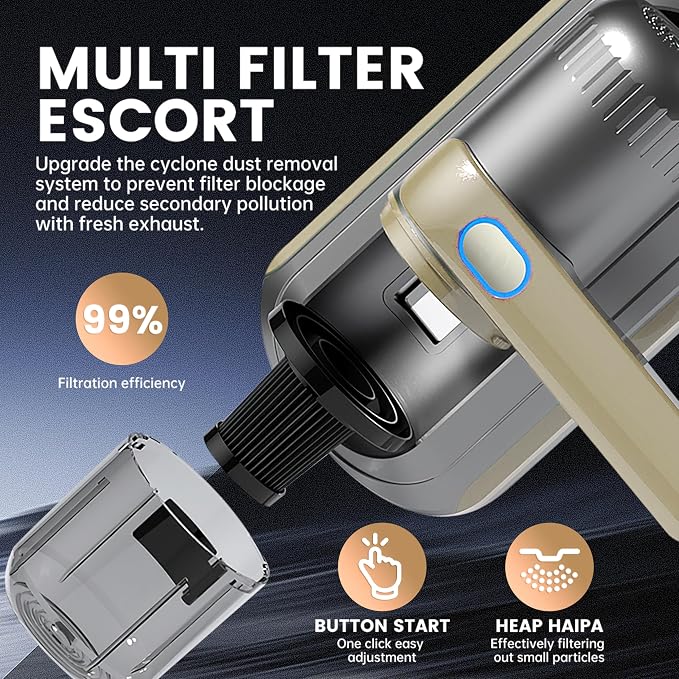 PATO Mattress Vacuum Cleaner, Wireless Handheld Bed Vacuum Cleaner - Image 4