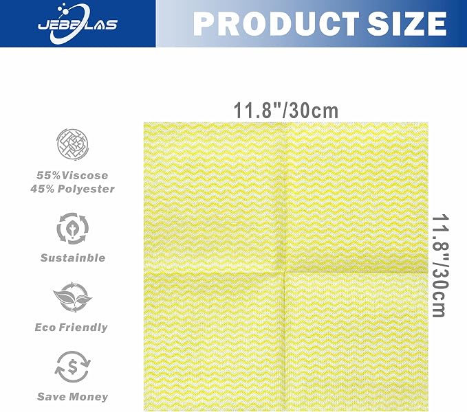 JEBBLAS Handi Wipes Reusable Cloths Dry Cleaning Cloths Dish Towel Dish Cloths - Image 2