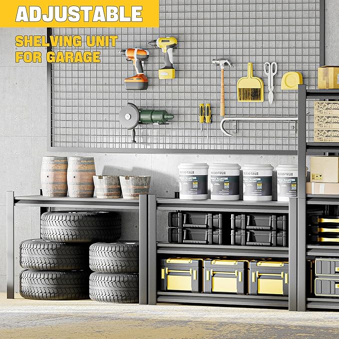 Garage Shelving Unit, 5 Tier Industrial Shelving Shelf Metal Shelves - Image 4