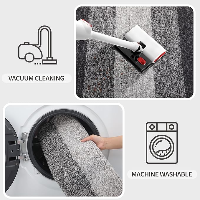 Kitinjoy Indoor Outdoor Door Mat, 40x32 Non-Slip Absorbent Dirt Trapper - Image 5