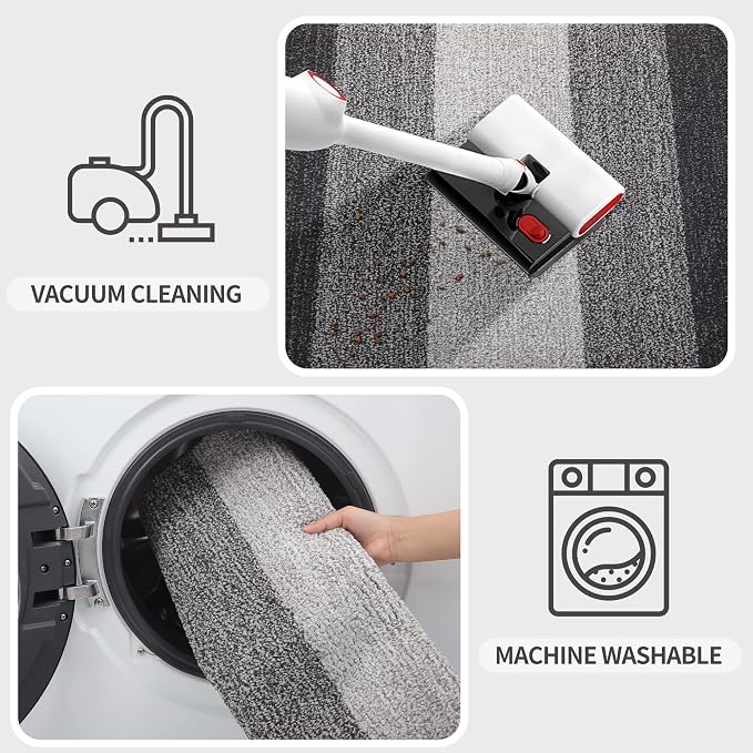Kitinjoy Indoor Outdoor Door Mat, 30x17 Non-Slip Absorbent Dirt Trapper - Image 5