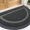 OLANLY Half Circle Door Mat Indoor Outdoor Entrance Welcome, Waterproof by OLANLY