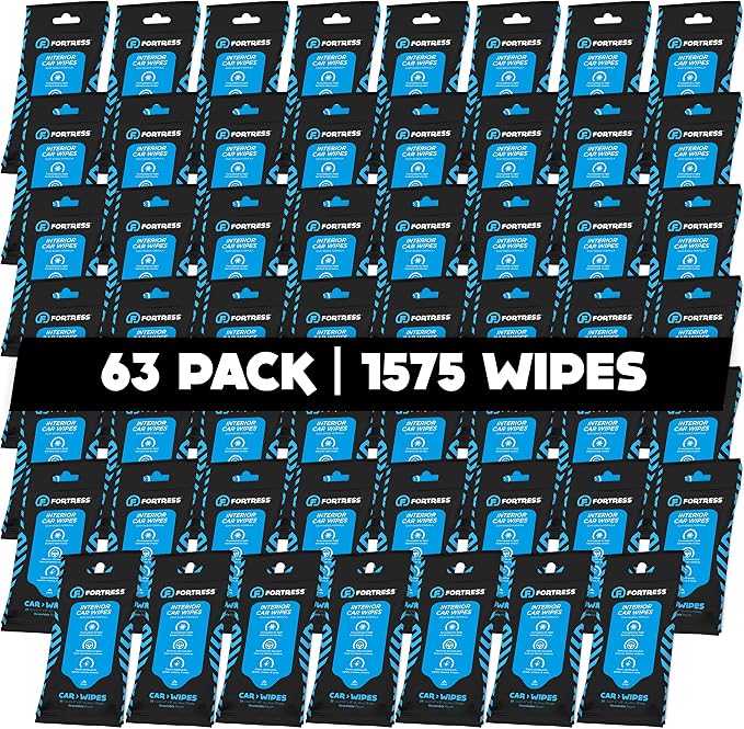 Fortress Car Interior Wipes for Car Interior Cleaning, and Steering Wheel by Fortress