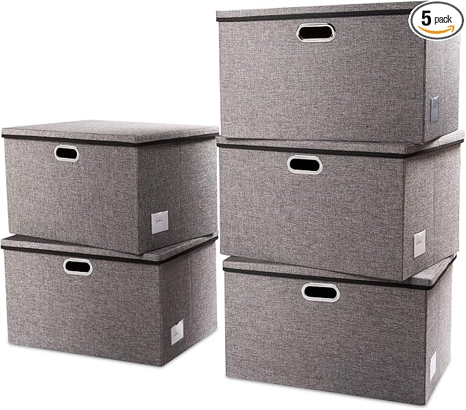 PRANDOM Extra Large Collapsible Storage Bins by Prandom