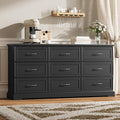 9 Drawer Dresser for Bedroom, Rustic Farmhouse Dresser by Thacuok