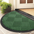 Smiry Half Circle Front Door Mat Outside Entrance, Heavy Duty Outdoor Indoor by Smiry