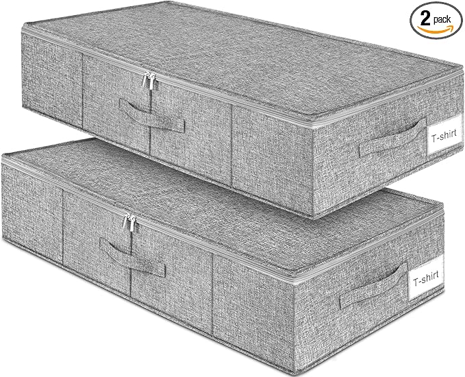 Under Bed Storage, 2 Pack Underbed Storage Container Bags by Punemi