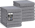 Homaxy Premium Kitchen Towels, Large Cotton Kitchen Hand Towels, Flat and Terry by Homaxy