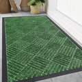 Smiry Front Door Mat Outside Entrance, Heavy Duty Outdoor Indoor Natural Rubber by Smiry