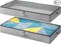 2-Pack Under Bed Storage Containers, 4.5 Inches Tall Low Profile Underbed by Makestorageclosetolife