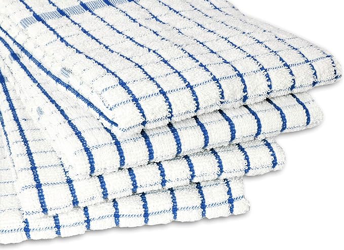 AMOUR INFINI Terry Dish Towels Pack of 4 Highly Absorbent Quick Dry Super Soft - Image 2