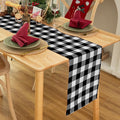 Waterproof Checkered Tablecloth Runner Fabric by Essifunia