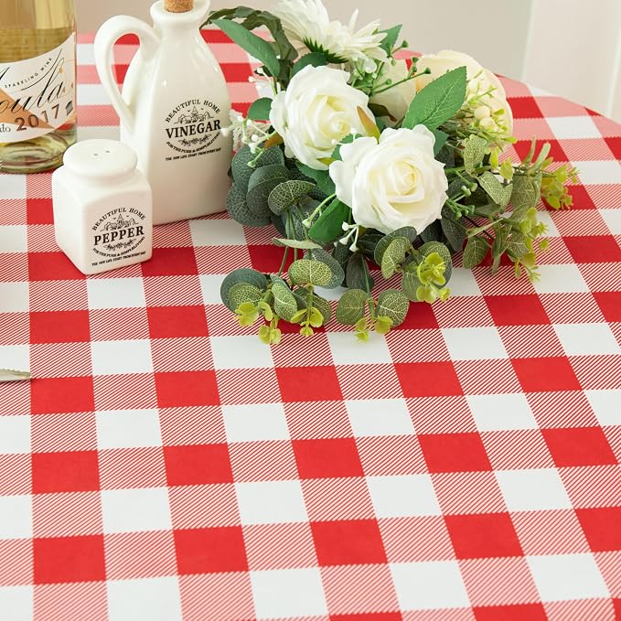 Waterproof Plaid Tablecloth Fabric - Image 3
