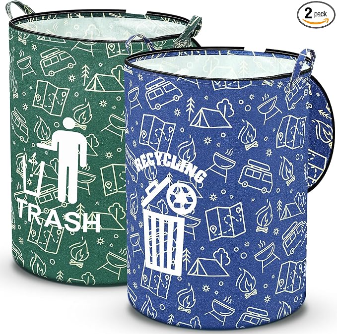 2 Pack Collapsible Trash Can Camping by Memorywuu