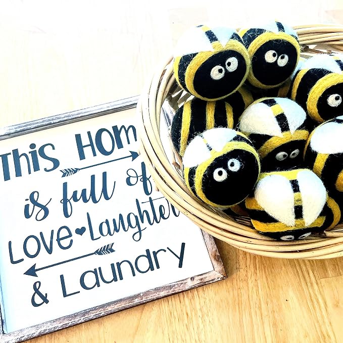 Friendsheep Wool Dryer Balls 6 Pack XL Organic Premium Reusable Cruelty Free - Image 8