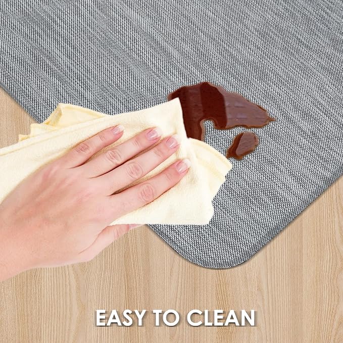 Kuyal Office Chair Mat for Hardwood Floor, Anti Slip, Non-Curve Computer Chair - Image 4