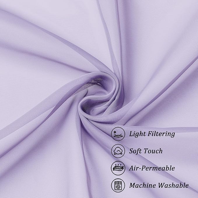 Chyhomenyc Sheer Lilac Valances - Image 7