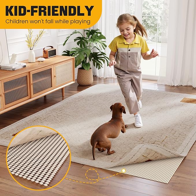 Non-Slip Rug Pad Gripper 8x11 Feet, Anti Skid Mat - Image 7