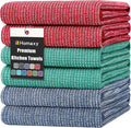 Homaxy Premium Kitchen Towels, Large Cotton Kitchen Hand Towels, Flat and Terry by Homaxy