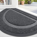 OLANLY Half Circle Door Mat Indoor Outdoor Entrance Welcome, Waterproof by OLANLY