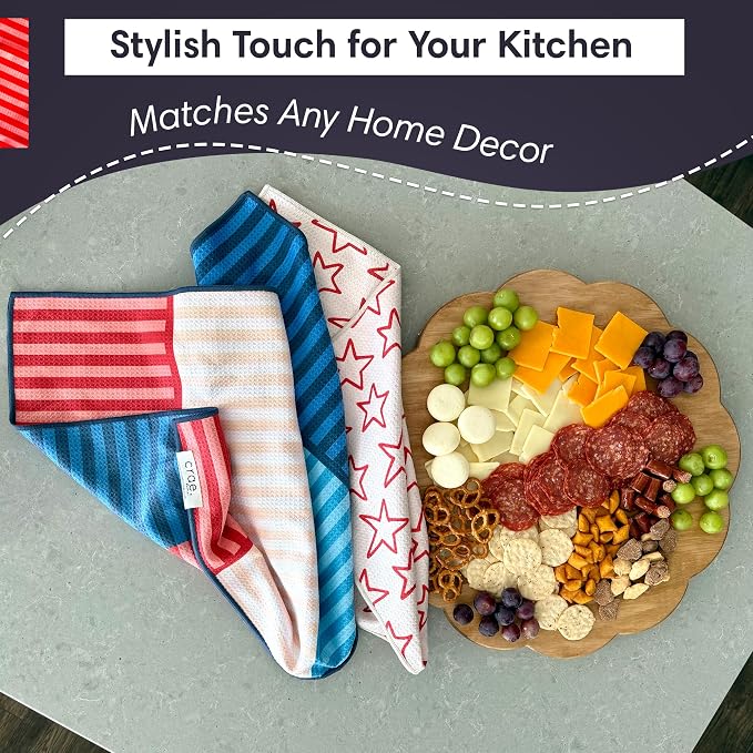 2 Double Sided Microfiber Hand Towels, 17x27 Inches Waffle Design Kitchen - Image 5
