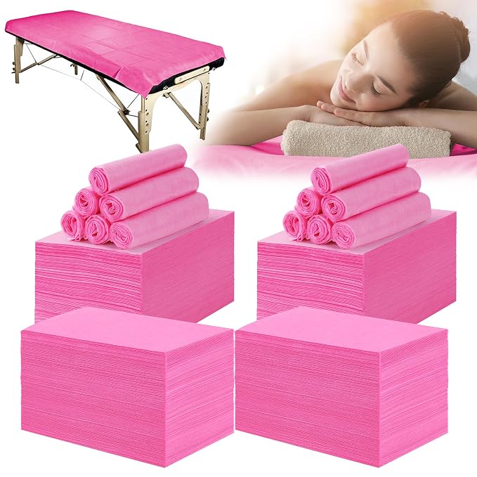 400 Pcs Disposable Bed Sheets 31" x 71" Massage Table Sheets Non Woven Fabric by XATUMO