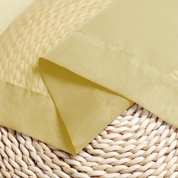 Chyhomenyc Sheer Yellow Tier Curtains 24 Inch Length, Small Window Curtains - Image 6